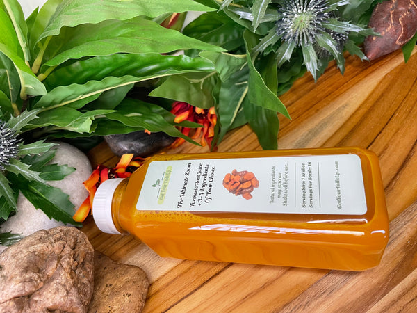 The Ultimate Zoom Turmeric Root Juice With 3-4 Ingredients Of Your Choice