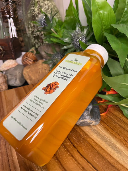 The Ultimate Zoom Turmeric Root Juice With 3-4 Ingredients Of Your Choice