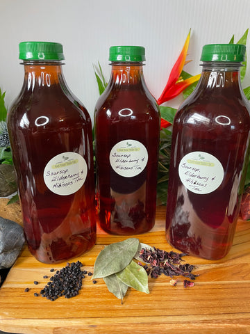 Soursop, Elderberry & Hibiscus Liquid Tea