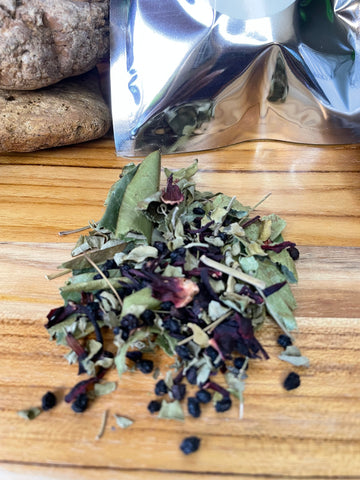 Soursop, Moringa, Elderberry & Hibiscus,Organic Loose Leaf Tea