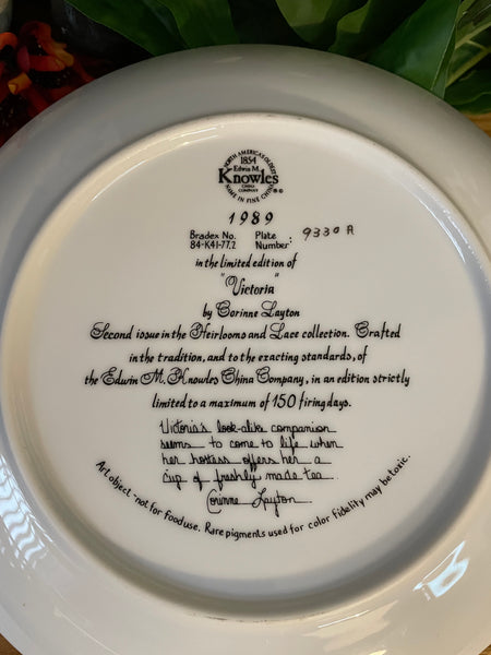 Victoria’s Plate Limited Edition- Collectible