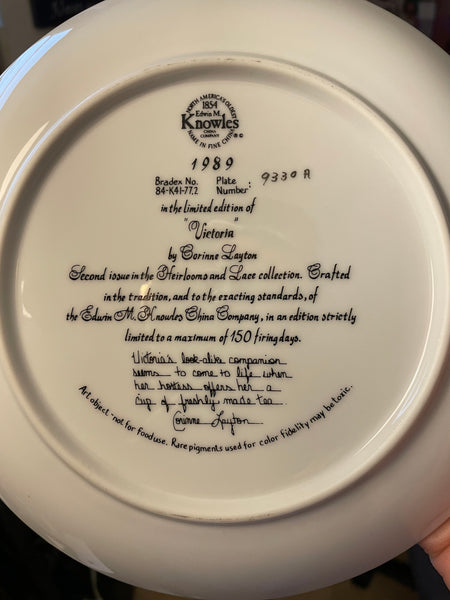 Victoria’s Plate Limited Edition- Collectible