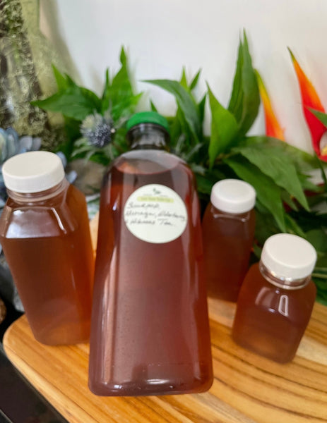 Soursop, Moringa, Elderberry & Hibiscus,Organic Loose Leaf Tea or Liquid