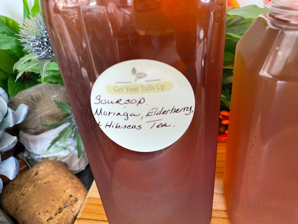 Soursop, Moringa, Elderberry & Hibiscus Liquid Tea