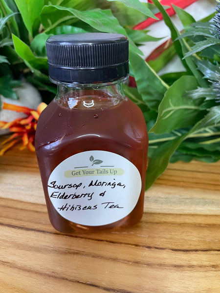 Soursop, Moringa, Elderberry & Hibiscus Liquid Tea