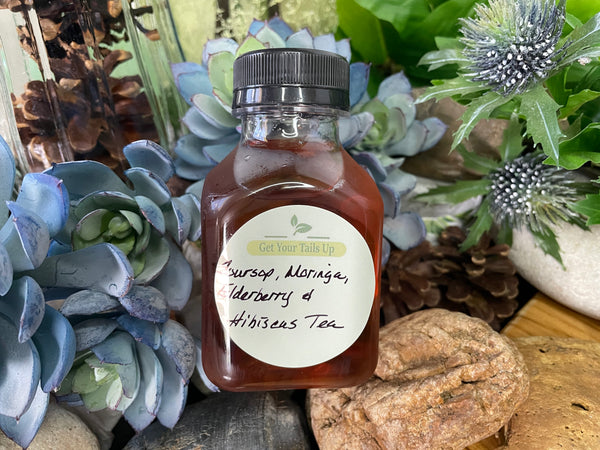 Soursop, Moringa, Elderberry & Hibiscus Liquid Tea