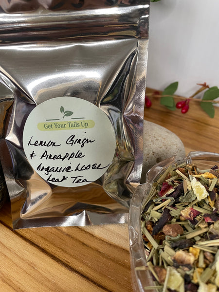 Lemon Ginger & Pineapple, Organic Loose Leaf Tea House Specialties .