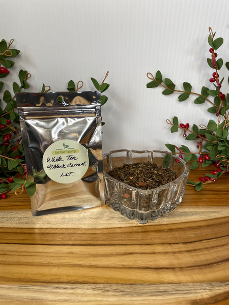 White Tea w/Black Currant, Organic Loose Leaf Tea House Specialties .