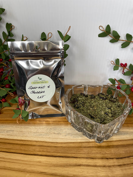 Spearmint & Cherries, Organic Loose Leaf Tea House Specialties .