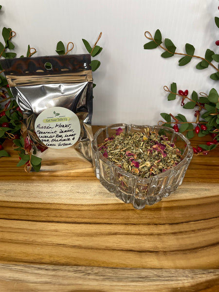 Passion Flower, Spearmint, Damiana, Lavender Rose, Lemongrass, Chamomile & Lemon Verbena, Organic Loose Leaf Tea House Specialties .