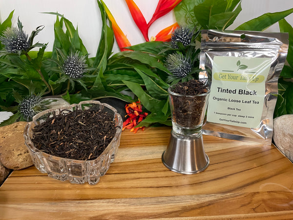 Tinted Black, Organic Loose Leaf Tea