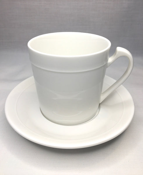 White, Tea Cup & Saucer