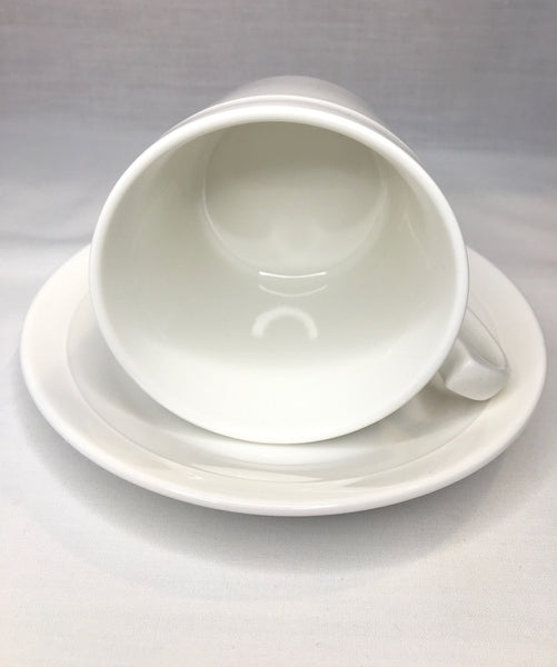 White, Tea Cup & Saucer