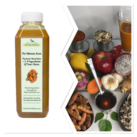 The Ultimate Zoom Turmeric Root Juice With 3-4 Ingredients Of Your Choice