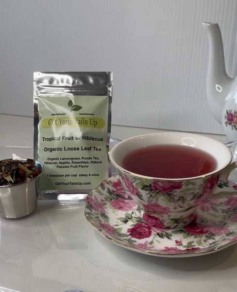 Tropical Fruit with Hibiscus, Organic Loose Leaf Tea