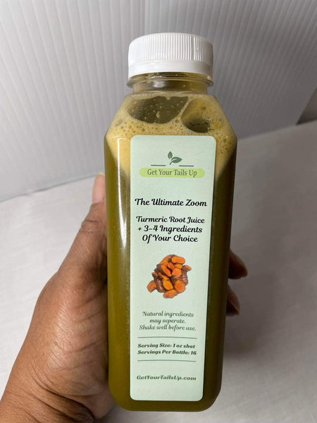 The Ultimate Zoom Turmeric Root Juice With 3-4 Ingredients Of Your Choice