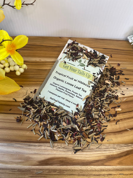 Tropical Fruit with Hibiscus, Organic Loose Leaf Tea