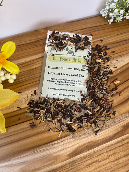 Tropical Fruit with Hibiscus, Organic Loose Leaf Tea