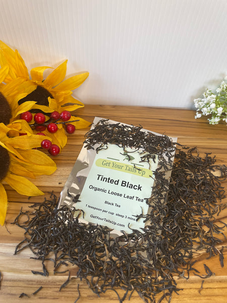 Tinted Black, Organic Loose Leaf Tea