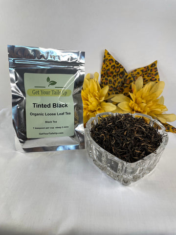 Tinted Black, Organic Loose Leaf Tea