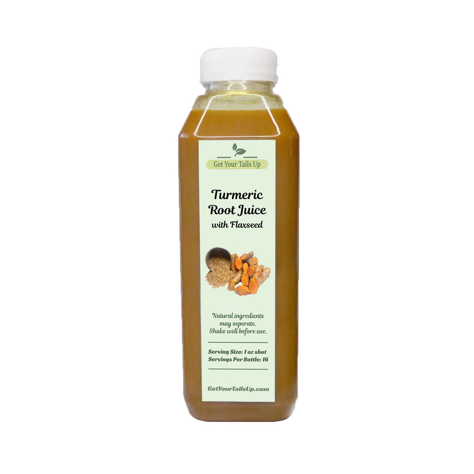 Turmeric Root Juice With Flax Seeds 16oz