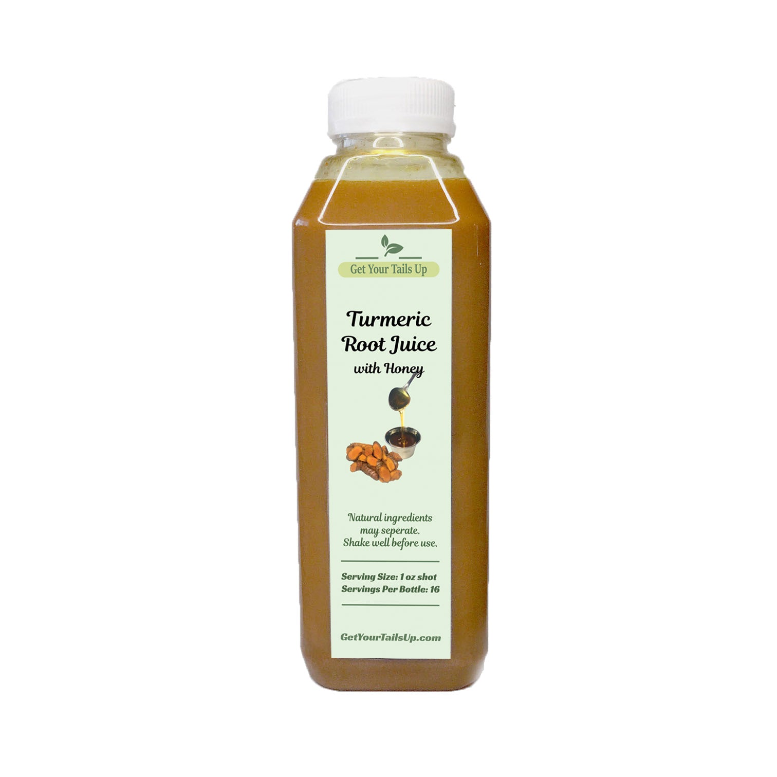 Turmeric Root Juice With Raw Organic Honey 16oz